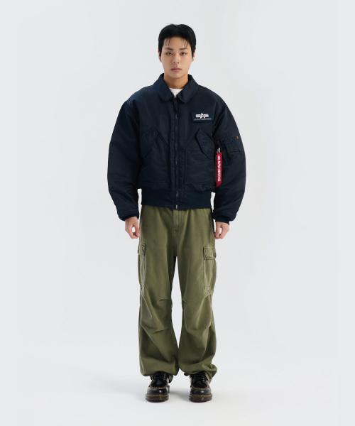 Alpha Industries Cwu 45/P Flight Jacket Replica Blue