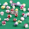 10Pcs/Set Miniature Mushroom Ornament Simulated Mini Mushroom Figurine Colored Mushroom Statue for Potted Plants Micro Landscape