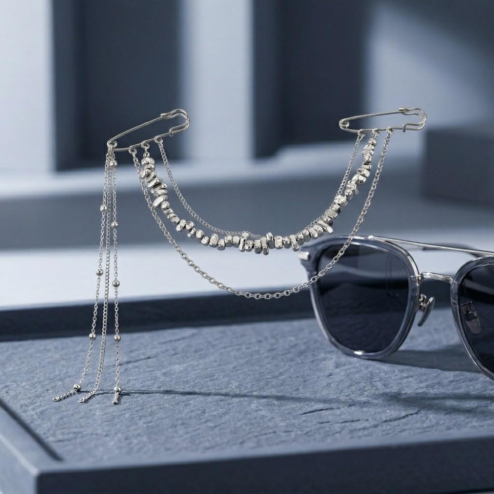 Chain Multi-Layer Brooch Clothes Accessories Hip Hop Brooch Clothes Decoration