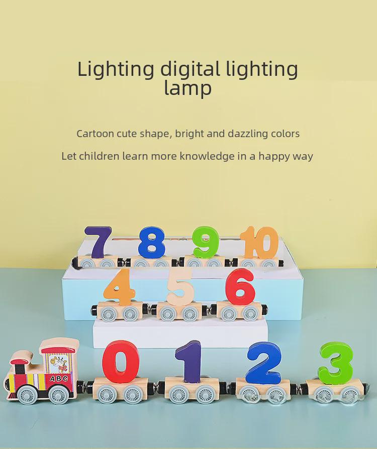 Магнитный цифровой поезд, строительные блоки, развивающие игрушки для мальчиков и девочек, возраст 1-5 лет