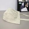 Tote Bag Women's Solid Color Large Capacity Shoulder Bag Student Canvas Underarm Bag
