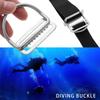 Free Diving 2" Stainless Steel Belts Retainer Stopper D Ring Scuba/Diving Weight Belt Slide Keeper