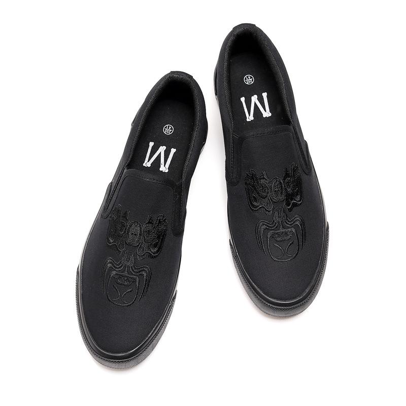 Новые весенние парусиновые туфли для вождения, дышащие, повседневные, с граффити, вулканизированные, мужские туфли без застежек, мужские дизайнерские кроссовки, мода