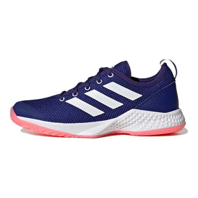 adidas Ткань Court Flash Повседневные низкие теннисные кроссовки Женские кроссовки Фиолетовый GZ0707