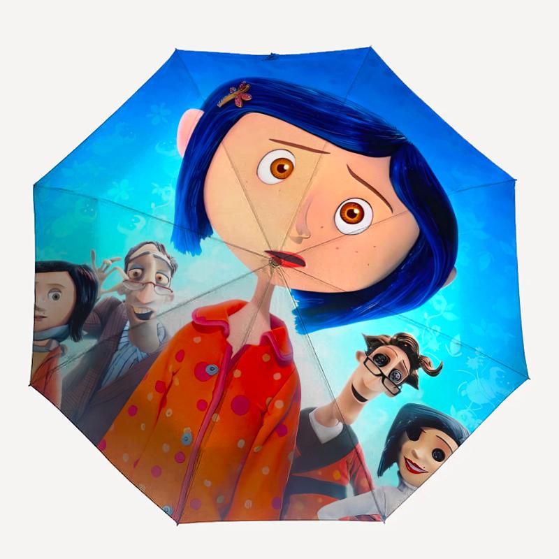 1pc Coraline (3) Umbrella, Sun Protection, And UV Shielding. It Has Eight Sturdy Ribs for Outdoor Use And Perfect Gift