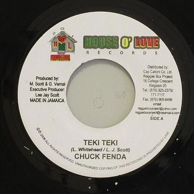 7-дюймовая пластинка CHUCK FENDER / MUNGA - Teki Teki / First Time I Saw Alaine NONE House O' Love R 2007 Ямайка Регги, Ска и Даб Б/у