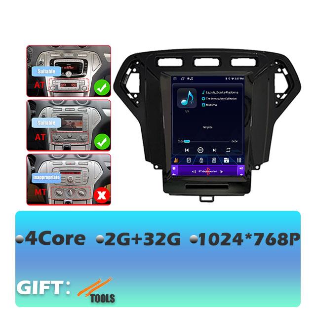 IPS Android 14 для Ford Mondeo 4 2006-2010 Carplay автомобильный радиоприемник мультимедиа видеоплеер навигация GPS стерео