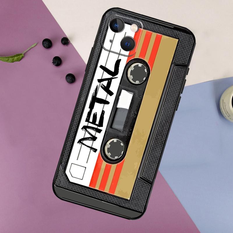 Ретро Кассетная Лента Мягкий Чехол Для Телефона Для iPhone 16 15 14 13 12 11 Pro MAX XS X XR 7 8 Plus 13 12 Mini Задняя Крышка
