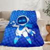 Space Adventure Astro Bot Portable Blanket/Soft Blanket Bedding Blanket Suitable for Travel Camping Living Rooms Offices Sofas Fan Gifts
