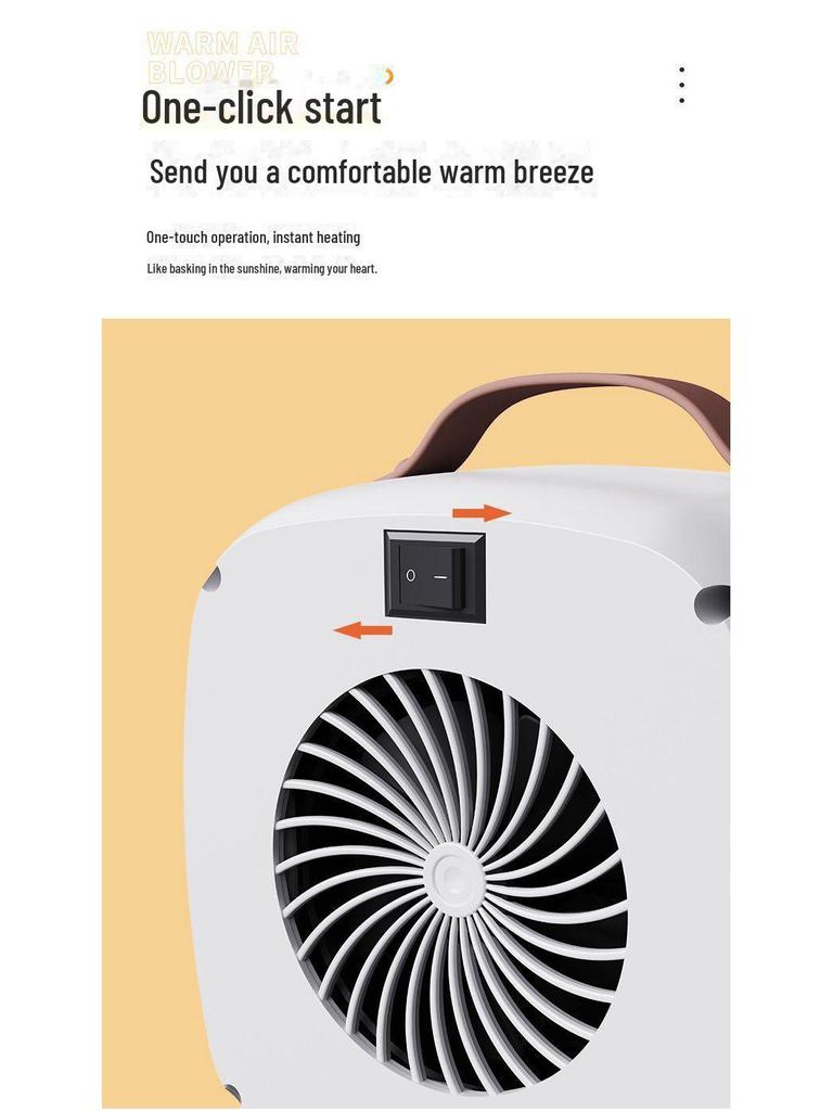 Электрический настольный обогреватель Cross-Border - Компактный дизайн Sun по стандартам ЕС и США