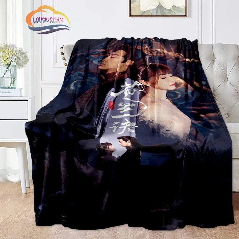Hot Tv Love Between Fairy and Devil Blanket Cang Lan Jue Dong Fang Qing Flannel Bedroom Bedding Sofa Soft Bedspread