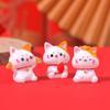 Настольный орнамент Lucky Cat, украшение для автомобиля, весенний фестиваль, настольный орнамент, удача, богатство, приветствующий кошачий орнамент