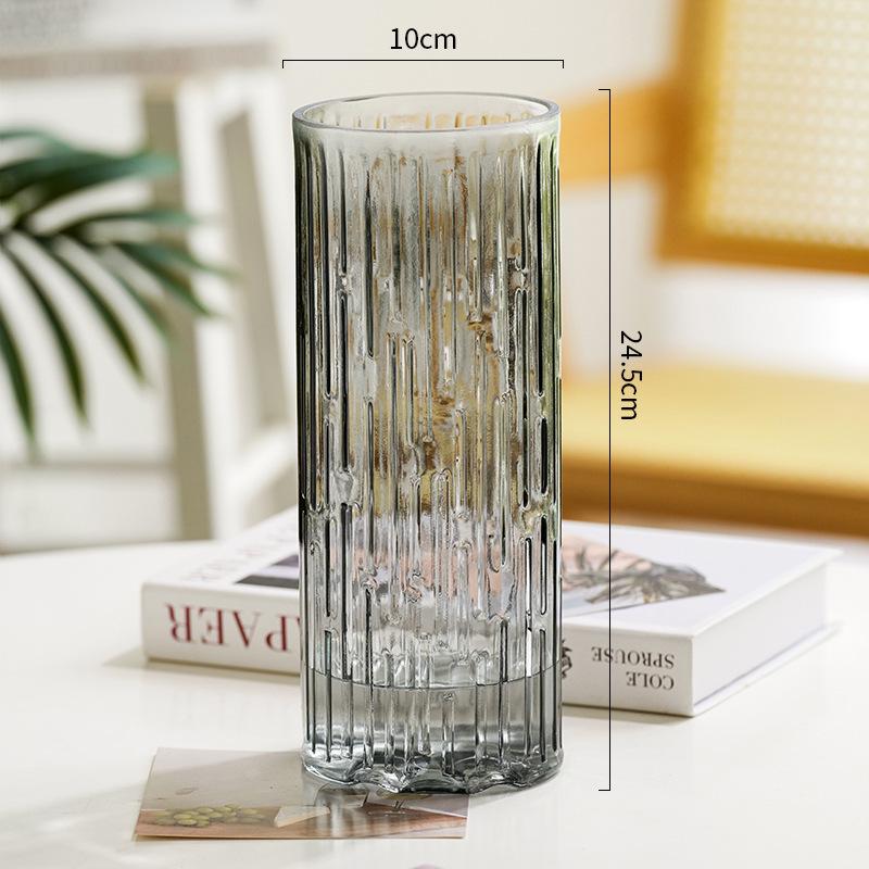 Минималистичная прозрачная стеклянная ваза для гидропонных цветов - Элегантный декор для дома и спальни