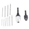 2PCS Keyless Drill Chucks with 10PCS Bits 1 4 Inch Hex Shank Drill Chuck Fast Change Converter Extension Screwdriver