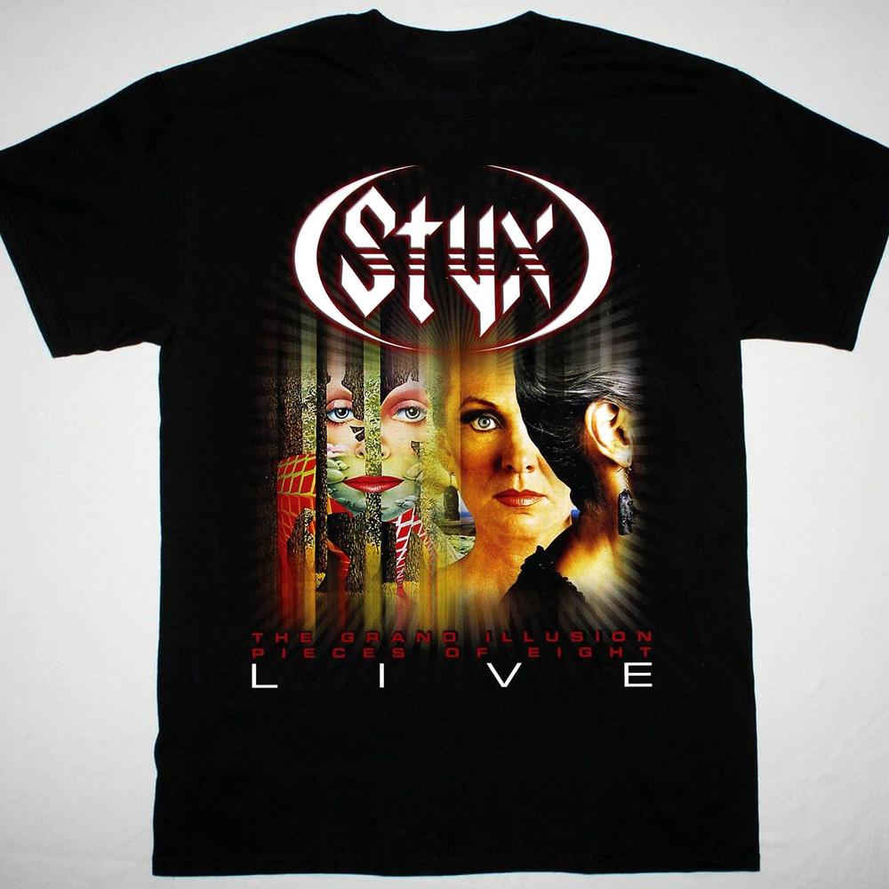 Styx band album poster Black T-shirt Unisex All sizes S to 5Xl XX135 Unisex T-Shirt