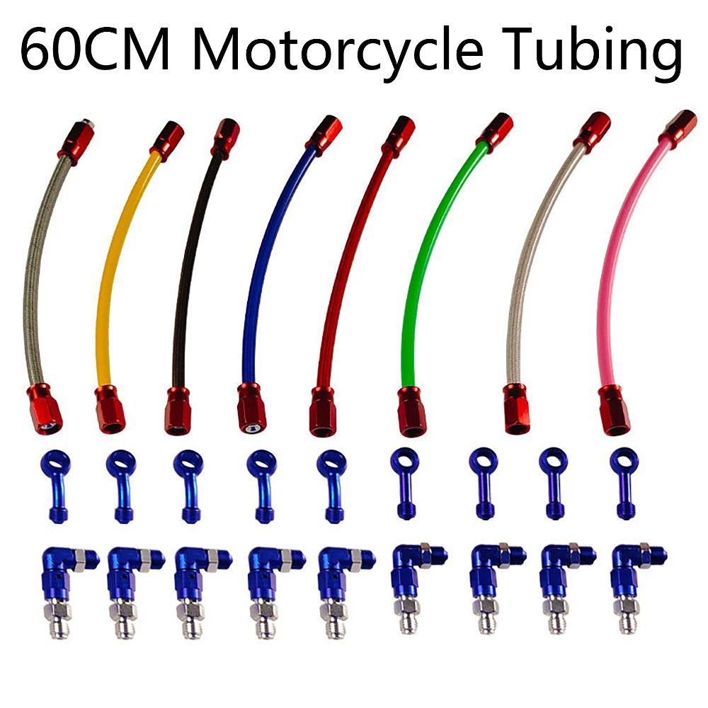 Retrofitting Motorcycle Tubing 90° Brake Oil Line Useful Motorcycle Hydraulic Tube Universal
