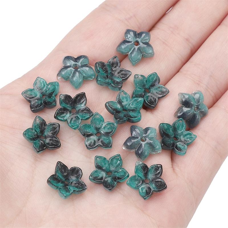10 шт./пакет пятилепестковый цветок сакуры бусины DIY браслет ожерелье серьги ювелирные аксессуары