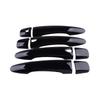 8pcs/Set Exterior Smart Door Handle Covers Trim Decor Black ABS Fit for Nissan Versa TIIDA X-Trail Maxima Rogue Kicks Qashqai