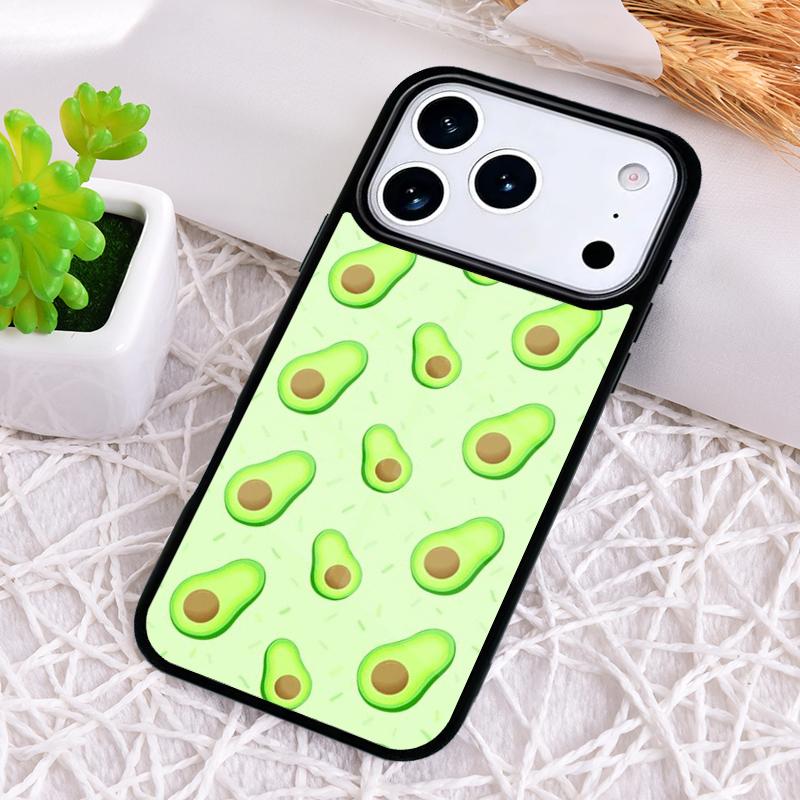Avocado Pear Papaya Fruit Phone Case for iPhone 17 Air 16 15 11 12 14 13 Pro Max Shockproof Cover