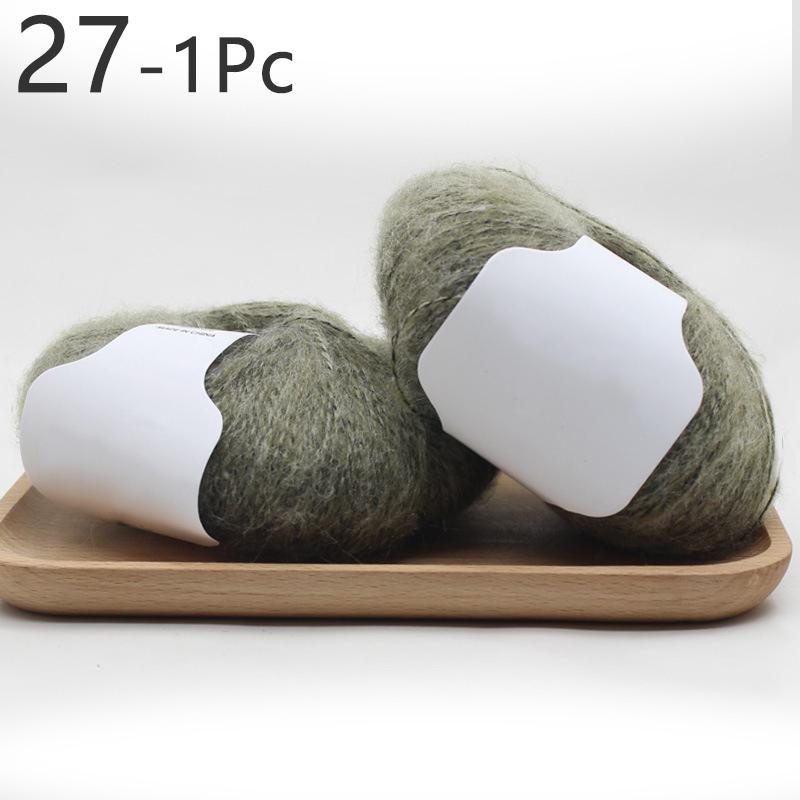 1 шт., 30 г, нить для вязания крючком из мохера для свитера, шарфа, пряжа для вязания, мягкая многоцветная пряжа для рукоделия «сделай сам»