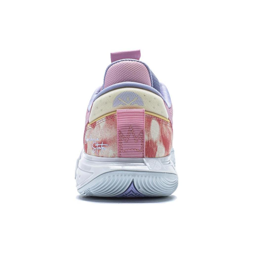 Li Ning All City 12 Нескользящие, Износостойкие, Поддерживающие, Легкие, С амортизацией Баскетбольные кроссовки Мужские Розовые ABAU015-3