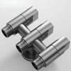 Independent Controls 3 Ways Angle Valve Stainless Steel Three Hole Faucet  Bathroom Accessories
