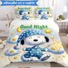 Cute Dog Sweet Dreams 3pcs K-pop music group Bedding set,Ideal for Bedroom, Dormitory,Including Duvet Cover And 2pcs Pillowcases,Fan gifts