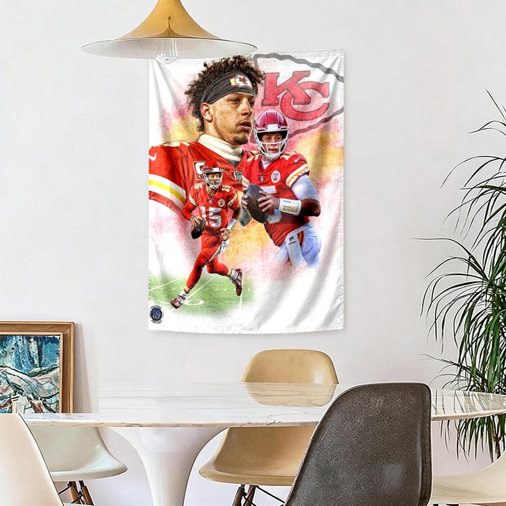 Patrick Mahomes7 Wall Decor Tapestry Art For Pet Memorial Birthdaywedding Party Backdrop Family Gift