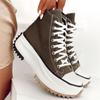 Women Sneakers Women Canvas Shoes Leisure Lace -Up Low High Top Sneakers Basket Femme Big Size Women Shoes 35 -43