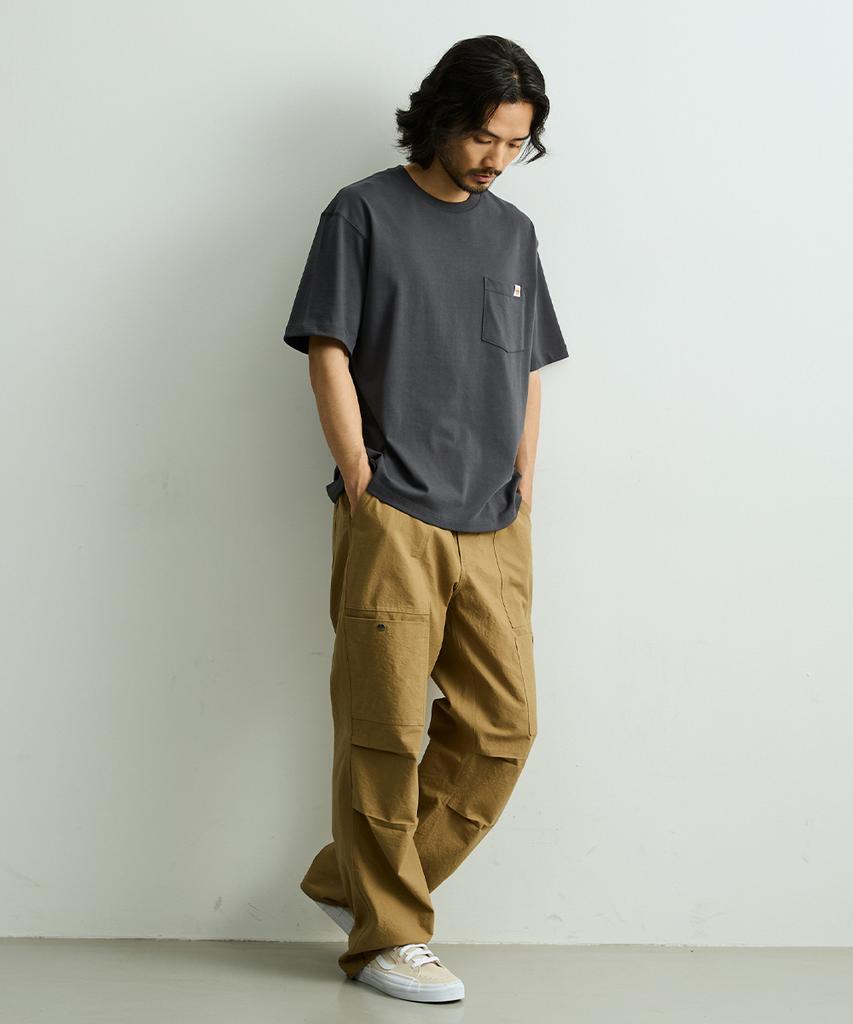 ONNHANS [Elastic Waist] Summer Belted Field Pants_Beige