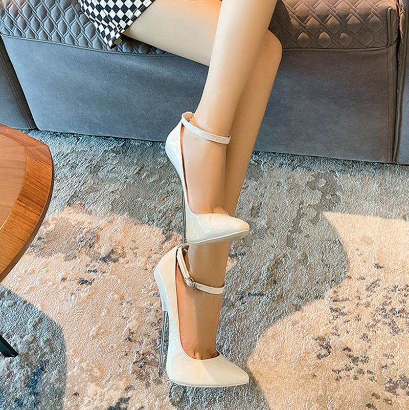 Женская обувь больших размеров для танцев на шесте, пикантная обувь для выступлений, фут-фетиш, туфли на высоком каблуке-шпильке, каблук-шпилька 16 см, WZ