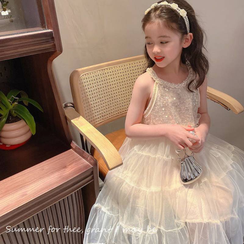 Платье для девочек Темпераментная детская юбка принцессы