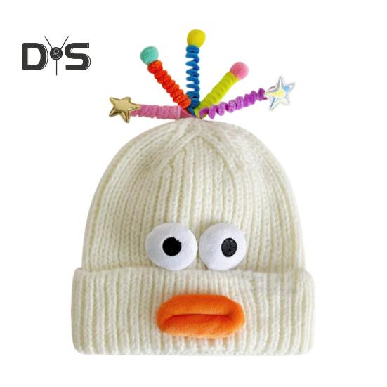 Мультяшная шерстяная шапка с выдвижными щупальцами, теплая вязаная шапочка для детей, реквизит для фотосъемки, головной убор для катания на лыжах, походов, термошапка для взрослых и подростков