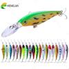 HENGJIA 1pc Wobbler Minnow Fishing Lure Bionic Bass Pike Artificial Bait Hook Tackle