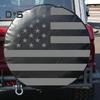 Truck Tire Cover Heavy-Duty PVC American Flag Pattern Tire Cover for Jeep RV SUV Waterproof Dustproof Tire Wheel Protector
