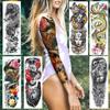 1 PC 480*170MM Large Temporary Tattoos Sleeve for Men Women Full Arm Selleve Tattoos Temporary Realistic Fake Wolf Tiger Lion Tattoo