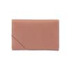 Lizdays Business Card Holder for Genuine Large Brand Name Business Card Case with Thin Design Pink X Women, Leather, Capacity, Dividers, (Salmon Gold)