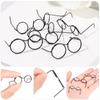 5PCS Doll Accessories Retro Cute Black Doll Glasses Lensless Round Frame
