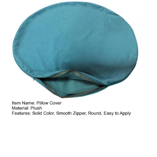 Круглая наволочка 16/20/24 дюйма, декоративная наволочка для подушки с невидимой молнией для домашнего дивана, дивана, декора спальни
