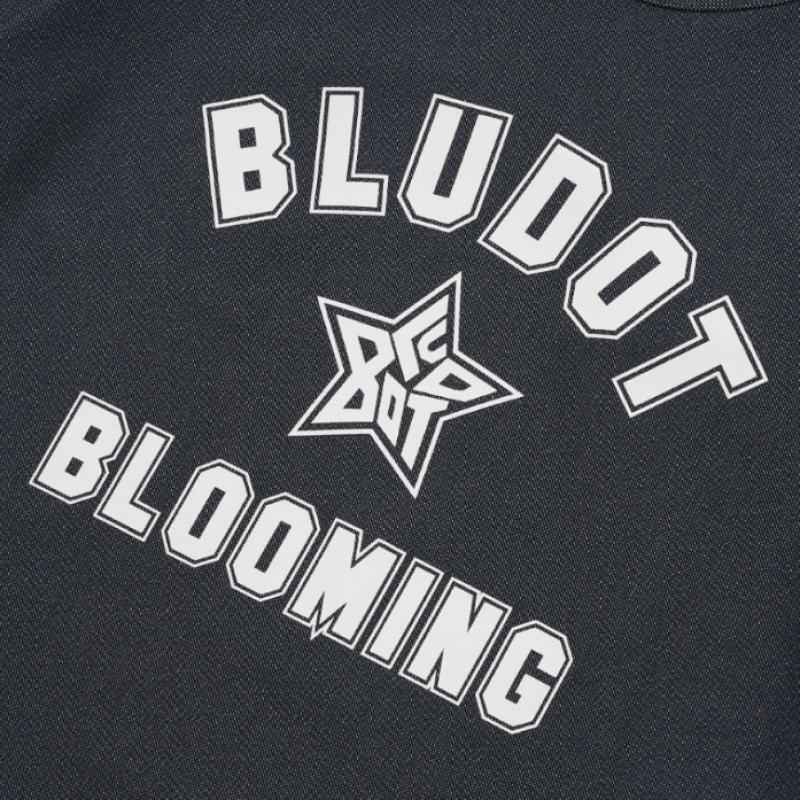 Blu DoT Graphic PrinT Long Sleeve T shirT Ny