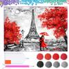 Ob_L_82 - Diamond Painting 30X40 - Postacie, Para W Paryzu