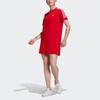 adidas Оригинальное платье с коротким рукавом для женщин Светло-алый GN2778