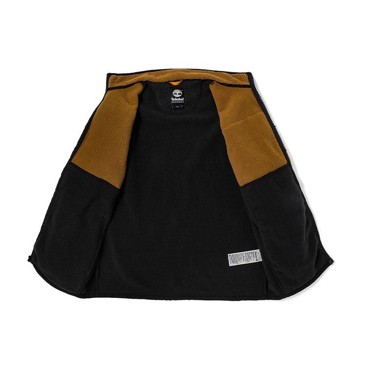 Timberland Теплая флисовая куртка с цветным блоком и логотипом, мужские куртки, резина A24A5-CD5