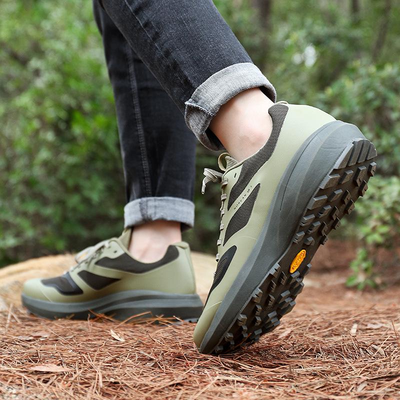 Men's Hot-Selling Non-Slip Waterproof Hiking Shoes - Cushioned Off-Road Running Sneakers for Outdoor Sports