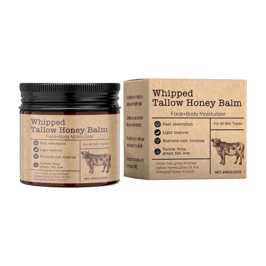 Tallow Skin Moisturizer Gentle Moisturizing Skin Care Moisturizing Softening Body Cream Organic Unscented Fast Absorbing Tallow Cream.