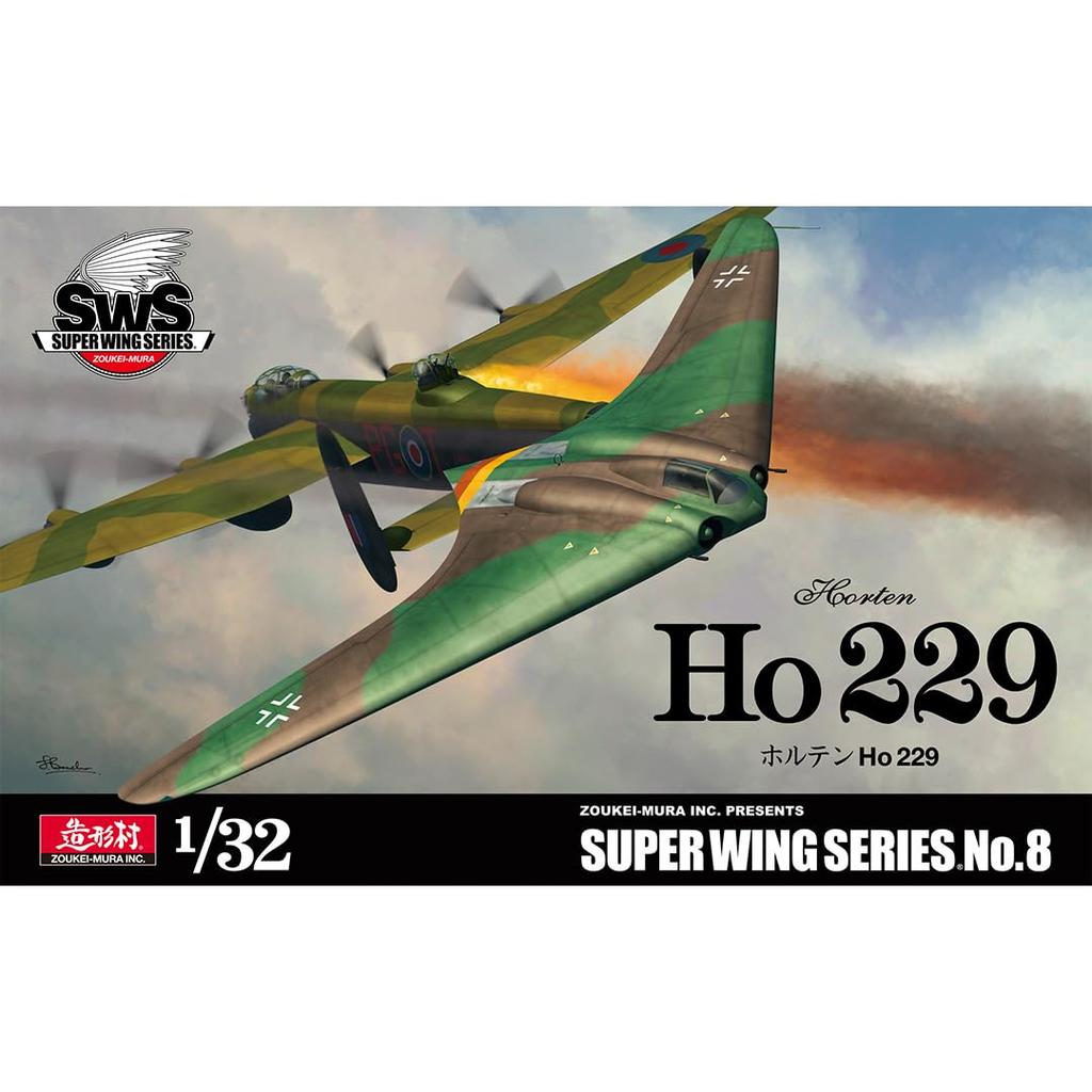 Volks SWS Horten Ho 229 Injection Plastic Kit Zoukei-mura 1/32