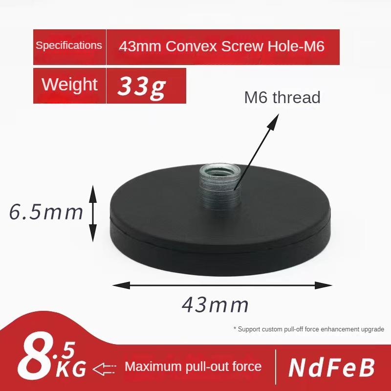 4PCS 43/31/22mm M6/M4 Bolt Mini Size Magnetic Base Mount Bracket Clamp LED Work Light Bar Holder SUV Offroad