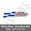 3D Metal Car Stickers John Cooper Works Emblem JCW Rear Trunk Badge Decal For J01 U25 F57 R53 R55 R56 R58 Car Styling Logo