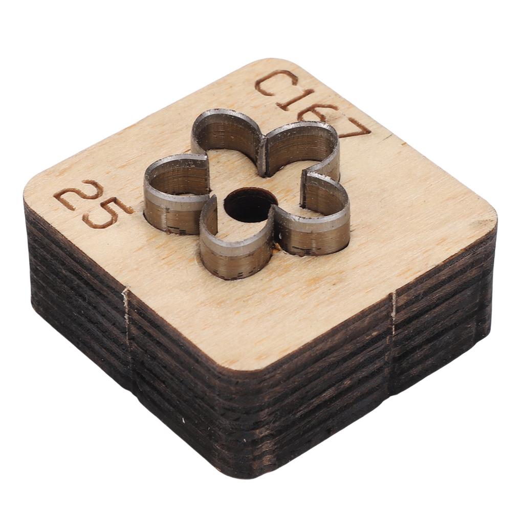 Кожаный резак в форме цветка Металлический инструмент для кожевенного ремесла Штамп для вырубки Инструмент для рукоделия