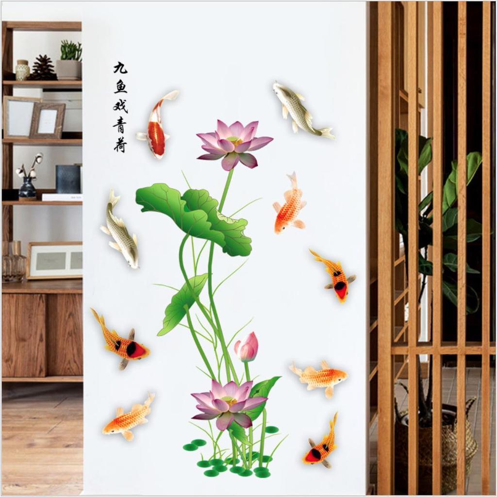 Цветочные наклейки Гостиная Стена Фон Наклейки На Стены Спальня Комната Стены Украшения Наклейки Обои Самоклеящиеся Наклейки